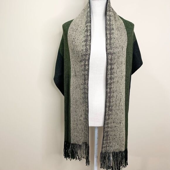 NWT Mio Marino Winter Hue Striped Scarf The Anchor Collection - Picture 4 of 10